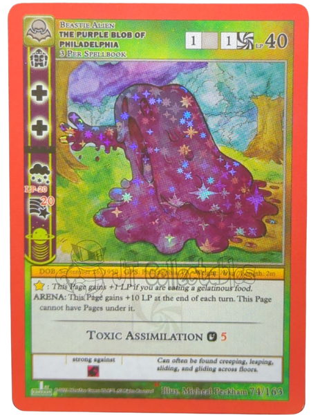The Purple Blob of Philadelphia 74/163 MetaZoo Nightfall 1st Edition Reverse Hol