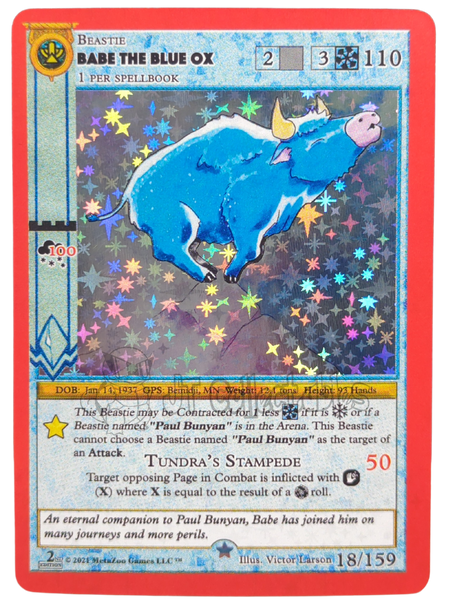 Babe the Blue Ox 18/159 Full Holo Cryptid Nation 2nd Edition Metazoo