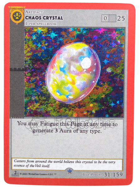 Chaos Crystal 31/159 Full Holo Cryptid Nation 2nd Edition Metazoo