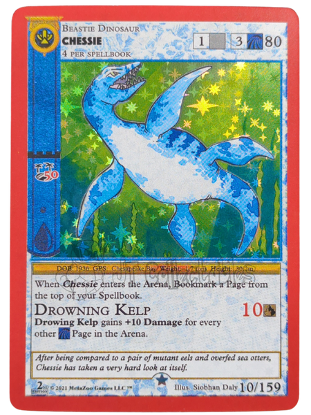 Chessie 10/159 Full Holo Cryptid Nation 2nd Edition Metazoo