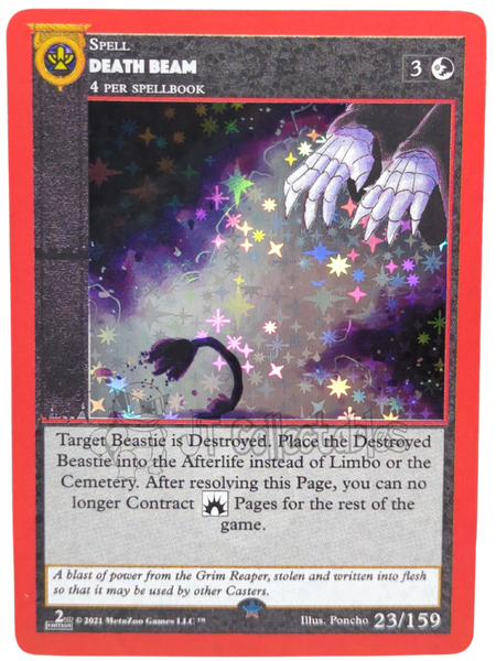 Death Beam 23/159 Full Holo Cryptid Nation 2nd Edition Metazoo