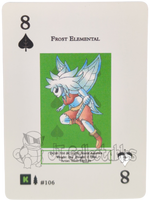 Frost Elemental #106 WPT Metazoo Wilderness Poker Deck Card