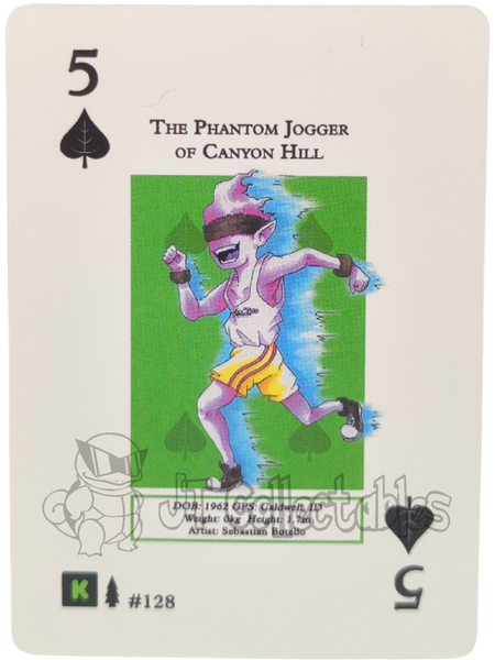 The Phantom Jogger Of Canyon Hill #128 WPT Metazoo Wilderness Poker Deck Card