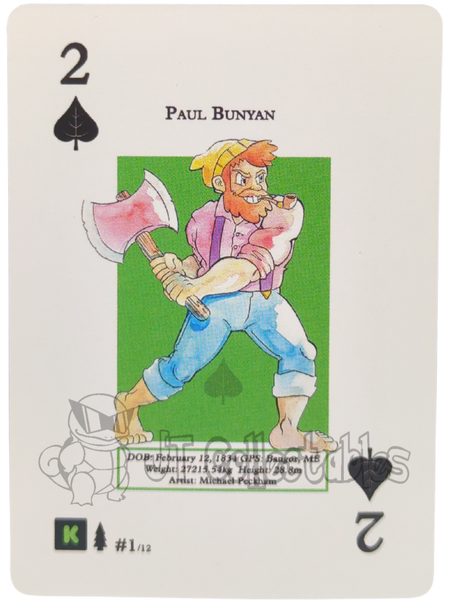 Paul Bunyan #1/12 WPT Metazoo Wilderness Poker Deck Card
