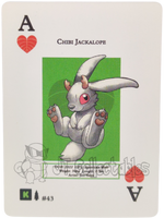 Chibi Jackalope #43 WPT Metazoo Wilderness Poker Deck Card