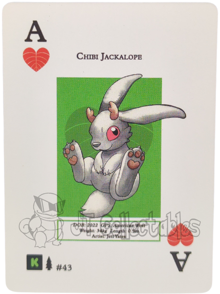 Chibi Jackalope #43 WPT Metazoo Wilderness Poker Deck Card