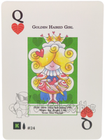 Golden Hair Girl #24 WPT Metazoo Wilderness Poker Deck Card