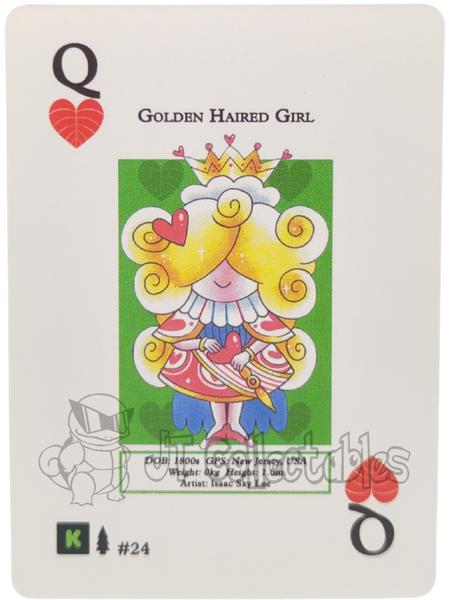 Golden Hair Girl #24 WPT Metazoo Wilderness Poker Deck Card