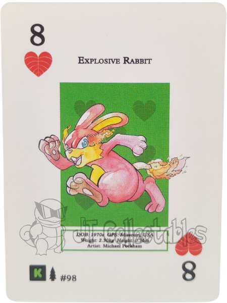 Explosive Rabbit #98 WPT Metazoo Wilderness Poker Deck Card