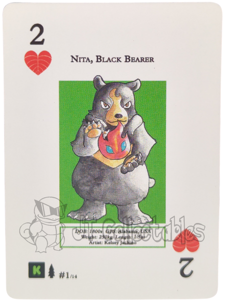 Nita, Black Bearer #1/14 WPT Metazoo Wilderness Poker Deck Card