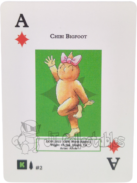 Chibi Bigoot #2 WPT Metazoo Wilderness Poker Deck Card