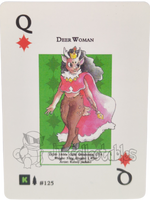 Deer Woman #125 WPT Metazoo Wilderness Poker Deck Card