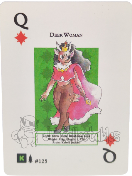 Deer Woman #125 WPT Metazoo Wilderness Poker Deck Card