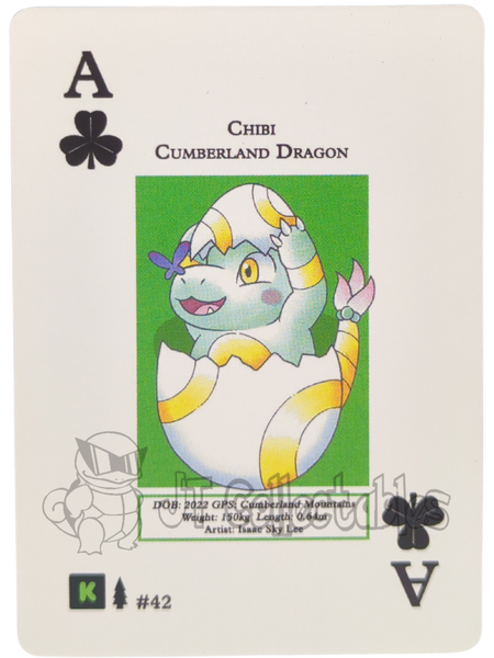Chibi Cumberland Dragon #42 WPT Metazoo Wilderness Poker Deck Card