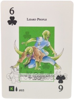 Lizard People #85 WPT Metazoo Wilderness Poker Deck Card