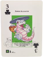 Sewer Alligator #3/12 WPT Metazoo Wilderness Poker Deck Card