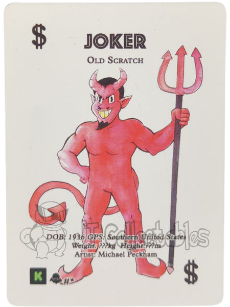 Old Scratch Joker #* WPT Metazoo Nightfall Poker Deck Card