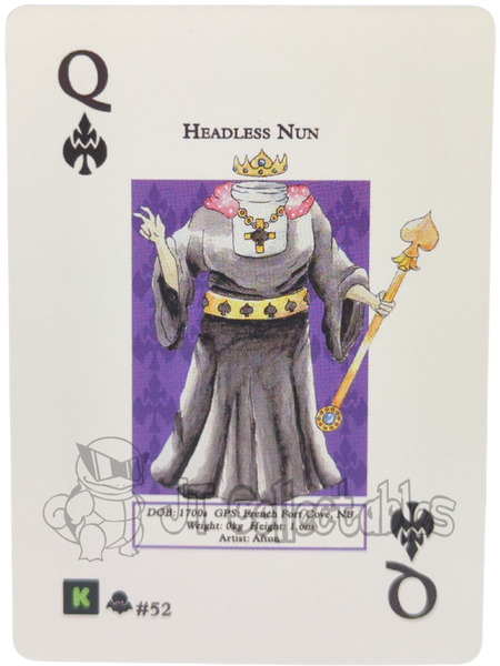 Headless Nun #52 WPT Metazoo Nightfall Poker Deck Card