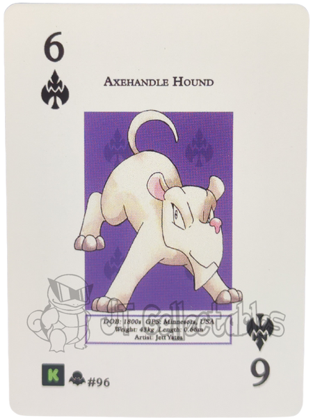 Axelhandle Hound #96 WPT Metazoo Nightfall Poker Deck Card