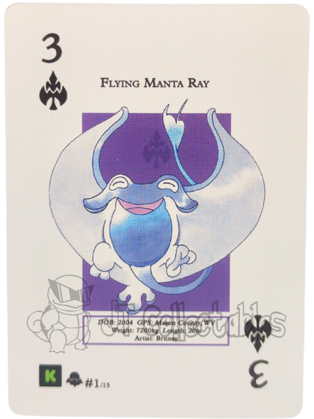 Flying Manta Ray #1/15 WPT Metazoo Nightfall Poker Deck Card