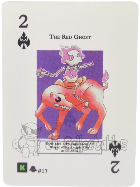 The Red Ghost #17 WPT Metazoo Nightfall Poker Deck Card