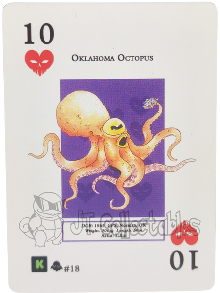 Oklahoma Octopus #18 WPT Metazoo Nightfall Poker Deck Card
