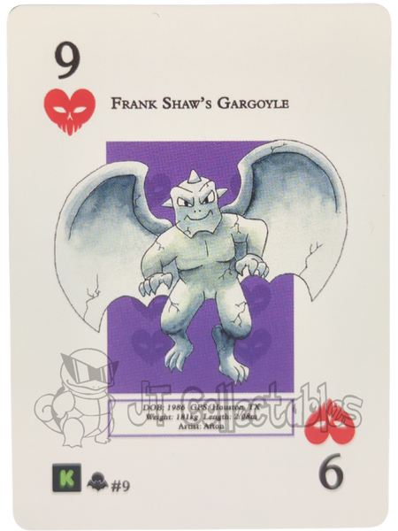 Frank Shaw's Gargoyle #9 WPT Metazoo Nightfall Poker Deck Card