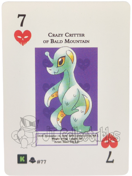 Crazy Critter Of Bald Mountain #77 WPT Metazoo Nightfall Poker Deck Card