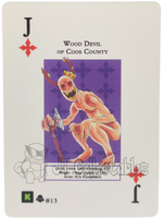 Wood Devil Of Coos County #13 WPT Metazoo Nightfall Poker Deck Card