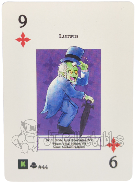 Ludwig #44 WPT Metazoo Nightfall Poker Deck Card