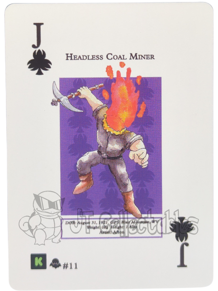Headless Coal Miner #11 WPT Metazoo Nightfall Poker Deck Card