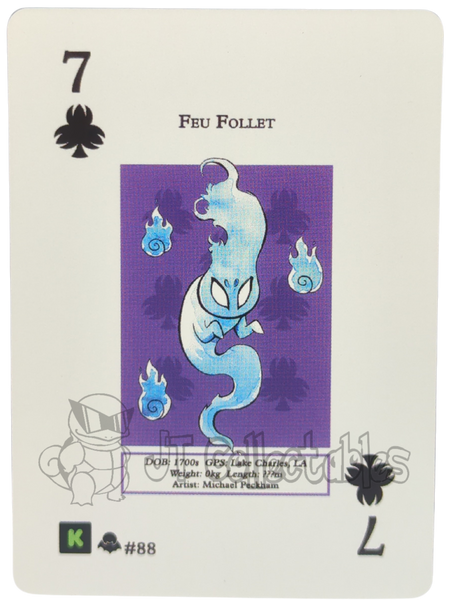 Feu Follet #88 WPT Metazoo Nightfall Poker Deck Card