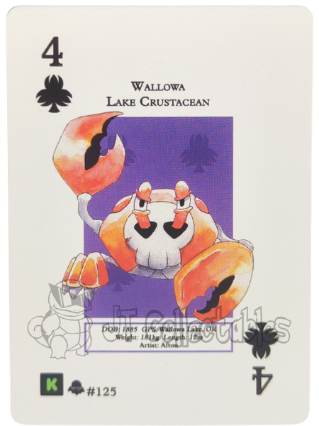 Wallowa Lake Crustacean #125 WPT Metazoo Nightfall Poker Deck Card