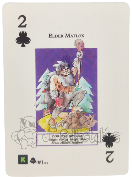 Elder Matlox #1/16 WPT Metazoo Nightfall Poker Deck Card