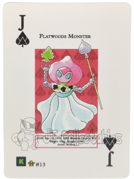 Flatwoods Monster #13 WPT Metazoo Cryptid Nation Poker Deck Card