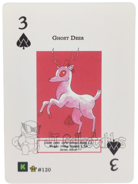 Ghost Deer #120 WPT Metazoo Cryptid Nation Poker Deck Card