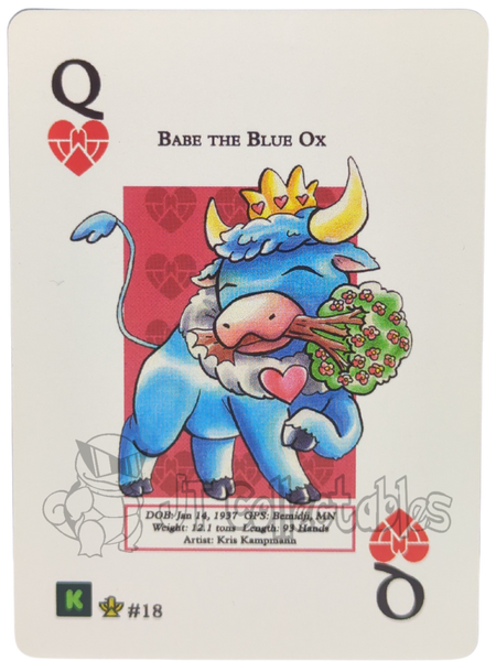 Babe The Blue Ox #18 WPT Metazoo Cryptid Nation Poker Deck Card