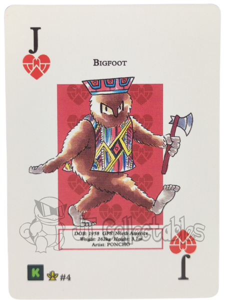 Bigfoot #4 WPT Metazoo Cryptid Nation Poker Deck Card