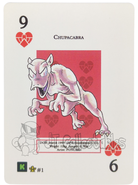 Chupacabra #1 WPT Metazoo Cryptid Nation Poker Deck Card