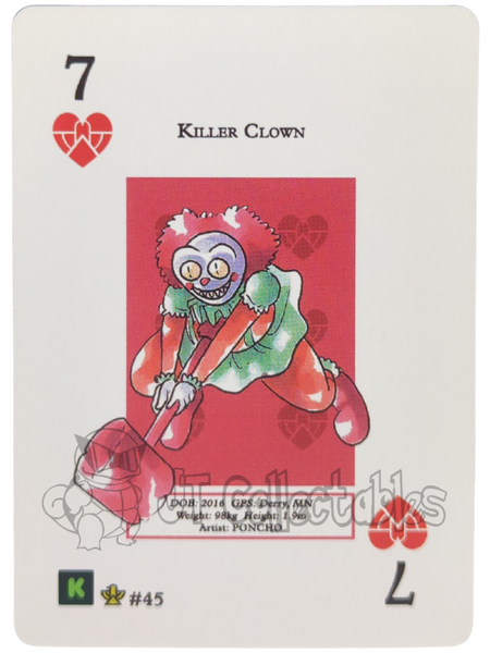Killer Clown #45 WPT Metazoo Cryptid Nation Poker Deck Card