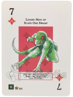 Lizard Man Of Scape Ore Swamp #6 WPT Metazoo Cryptid Nation Poker Deck Card
