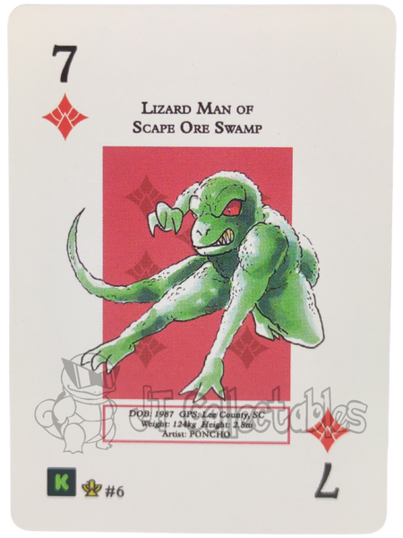 Lizard Man Of Scape Ore Swamp #6 WPT Metazoo Cryptid Nation Poker Deck Card