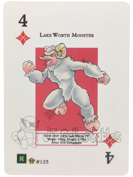 Lake Worth Monster #125 WPT Metazoo Cryptid Nation Poker Deck Card