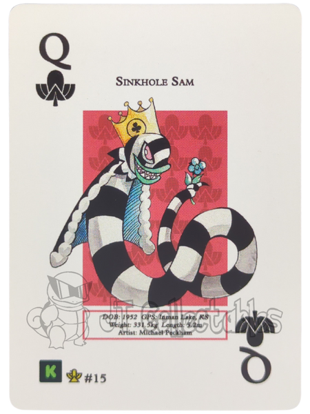 Sinkhole Sam #15 WPT Metazoo Cryptid Nation Poker Deck Card