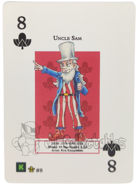 Uncle Sam #8 WPT Metazoo Cryptid Nation Poker Deck Card