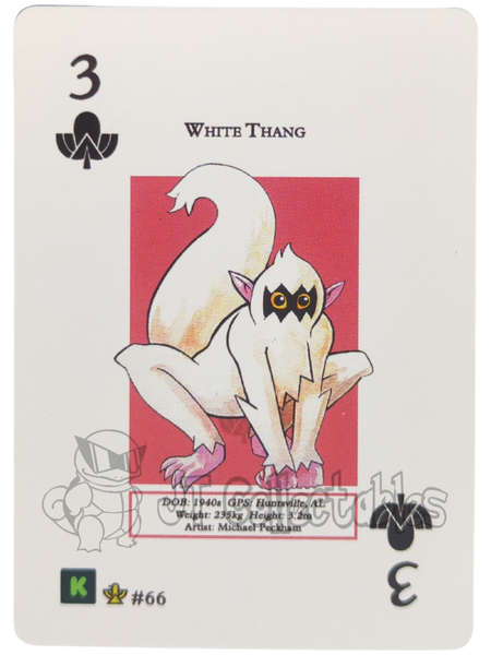 White Thang #66 WPT Metazoo Cryptid Nation Poker Deck Card