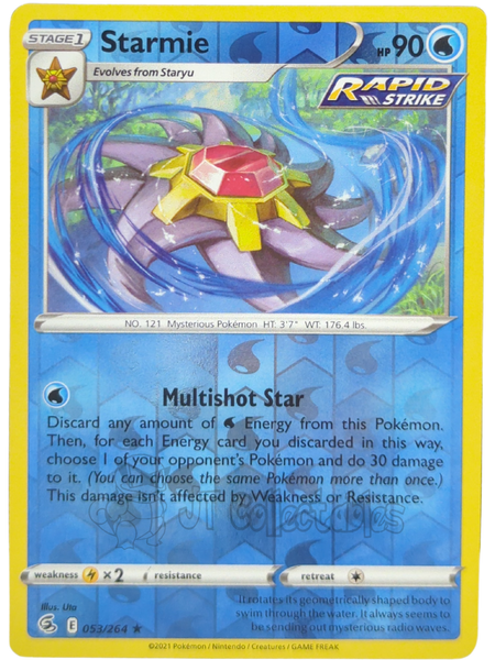 Starmie 053/264 Reverse Holo Fusion Strike Pokemon TCG