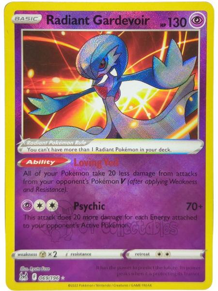 Radiant Gardevoir - 069/196 Holo Ultra Rare - Lost Origin – JAB