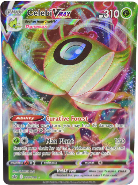 Celebi VMAX 008/198 Ultra Rare Chilling Reign Pokemon TCG 2021