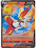 Cinderace V 018/072 V Ultra Rare Shining Fates Pokemon TCG 2021